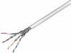 S/FTP6-SCCA-100, Кабель; S/FTP; 6; однопров; CCA; 4x2x23AWG; ПВХ; серый; 100м, Goobay