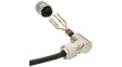 MSDS-04BFFC-SR7001 M12 Right Angle Socket Sensor Connector, 4 Poles, D-Coded, Crimp
