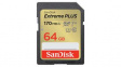SDSDXW2-064G-GNCIN Memory Card, 64GB, SDXC, 170MB/s, 80MB/s