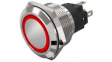 82-6551.2114 Illuminated Pushbutton 1CO, IP65/IP67, LED, Red, Maintained Function