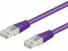 93523 Patch cord; F/UTP; 5e; многопров; CCA; ПВХ; фиолетовый; 0,25м
