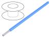 2845/7 BL005 [30 м] Hook-Up Wire, 0.35 mm2, Blue Copper Strand, Silver Plated PTFE