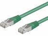 SF/UTP5-CCA-005GR Patch cord; SF/UTP; 5e; многопров; CCA; ПВХ; зеленый; 0,5м