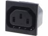 6650.4515, Разъем: питания AC; гнездо; "мама"; 10А; 250ВAC; IEC 60320; C13 (F), Schurter