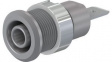 49.7046-28 Safety Socket 4mm Grey 32A 1kV Nickel-Plated