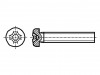 1152351 Винт; M2,5x14; Головка: цилиндрическая; Phillips; сталь; цинк; PH1