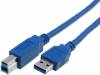 CU301-030-PB Кабель; USB 3.0; вилка USB A, вилка USB B; никелированные; 3м