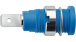 SEB 6452 Ni / BL Laboratory socket diam. 4 mm Blue CAT III