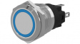 82-5153.2114 Push-button Switch, vandal proof stainless steel 19 mm 240 VAC 3 A 1 change-over