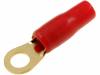 30.4700-05, Наконечник: кольцевой; M6; 10мм2; позолота; изолированный; красный, ACV