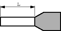 966067-3, Обжимной наконечник с выступом белый 0.5 mm²/10 mm, TE connectivity