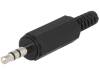 KLS 40 SCHWARZ, Вилка; Jack 3,5мм; "папа"; stereo; с амортизатором; прямой; пайка, Lumberg Automation (Belden brand)