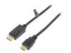 CV0127 Кабель; DisplayPort 1.2; вилка DisplayPort,вилка HDMI; 2м