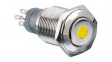 MP0045/1E1AM012S Pushbutton Switch, Vandal Proof, Amber, 2CO, IP67, Latching Function