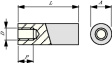 DISTIN3060NY-40 Spacer rollers 40 mm 6 mm