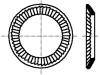 1279904 Шайба; пружинная, зубчатая (внешние зубцы); M5; D=8,5мм; h=1,1мм