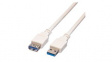 11.99.8977 USB Cable USB-A Plug - USB-A Socket 800mm White