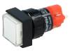 V16F-11-W, Переключатель: кнопочный; 1; SPDT; 3A/250ВAC; 2A/24ВDC; белый; IP40, Onpow