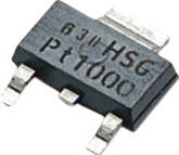 SOT223 PT1000 0.5%, Resistance thermometer, Heraeus