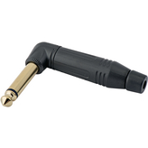 ACPM-RB-AU, Вилка; Jack 6,35мм; "папа"; mono; угловой 90°; на провод; пайка, Amphenol