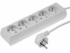 PS-570-10.0, Сетевой удлинитель; Гнезда:5; ПВХ; белый; 3x1мм2; 10м; 10А, JONEX