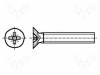 3061478 Винт; M4x25; Головка: потайная; Шлиц: Pozidriv; PZ2; Норма ISO:7046