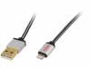 31034, Кабель; USB 2.0; вилка USB A, вилка Apple Lightning; 1м, EDNET