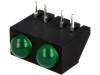 L-73CB/2GDA, LED; в корпусе, горизонтальн; Кол-во диод:2; 4,8мм; THT; зеленый, Kingbright