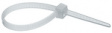 RG-205 1K Cable tie natural white 135 mm x2.5 mm