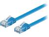 96401 Patch cord; U/UTP; 6; многопров; Cu; ПВХ; синий; Дл.кабеля:1м