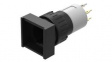 31-481.036 Illuminated Pushbutton Switch Actuator, 2NO, Black, IP40, Latching Function