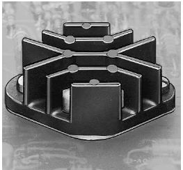 KL-175/SWL, Радиатор: цельнолитой; ребристый; TO3; черный; L: 40мм; W: 27мм, Seifert electronic