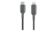 CAA006BT04GR Smart LED Cable USB-C Plug - Apple Lightning 1.2m Grey