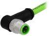 21349400477020, Вилка; M12; PIN:4; "папа"; код D-Ethernet; 2м; изоляция: TPU, Harting