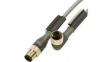 DR04AW101 SL358 Sensor Cable M12 Plug M12 Socket 5 m 2.2 A 250 V