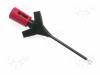 KLEPS1MIKRO RT, Clip-on probe; pincers type; 2A; 60VDC; red; Grip capac: max.2mm, Hirschmann