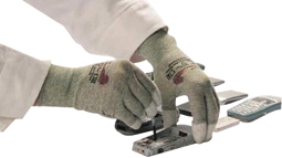 CAMAPUR COMFORT ANTISTATIK 624 brown Size=7/S, Safety gloves ESD Size=7/S light brown Pair, KCL