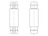 8G804V40444 Дистанц PCB; полиамид 66; Дл: 22,2мм; защелка / защелка; UL94V-0