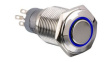 MP0045/1D2BL220S Pushbutton Switch, Vandal Proof, Blue, 2CO, IP67, Momentary Function