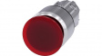 3SU1051-1AA20-0AA0 SIRIUS ACT Mushroom Push-Button front element Metal, glossy, red