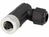12-03BFFB-SR7001, Вилка; М12; PIN:3; "мама"; код A-DeviceNet / CANopen; на провод, Amphenol