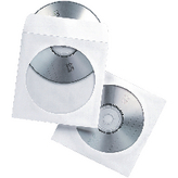 90690 [50 шт], CD/DVD paper sleeves 50 White, Fellowes