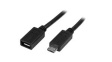 USBUBEXT50CM Extension Cable USB Micro-B Plug - USB Micro-B Socket 500mm USB 2.0 Black