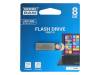 UUN2-0080S0R11, Флешка; USB 2.0; 8ГБ; серебристый; Считывание:20МБ/с, GOODRAM