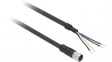 XZCPV1141L2 Sensor Cable, 2 m, M12 / 4-Pin / Female