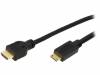 CH0024, Кабель; HDMI 1.4; вилка mini HDMI, вилка HDMI; 3м; черный, LOGILINK