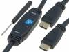 AK-330105-300-S, Кабель; HDMI 1.3,с усилителем; вилка HDMI, с обеих сторон; 30м, ASSMANN