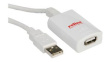 12.04.1088 USB 2.0 Extension Cable USB A Plug - USB A Socket 5m White