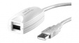 12.99.1100 USB 2.0 Extender Cable USB A Plug - USB A Socket 5m White