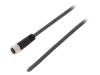 SAIL-M8BG-3-3.0U, Соединительный кабель; M8; PIN: 3; прямой; 3м; вилка; 60ВAC; 4А, Weidmuller